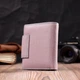 Цікаве портмоне з монетницею для жінок із натуральної шкіри ST Leather 19452 лілове - зображення 8