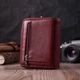 Жіночий гаманець середнього розміру з натуральної шкіри ST Leather 22551 бордовий - зображення 8