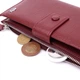 Вертикальный женский кошелек-клатч из натуральной кожи ST Leather 22535 бордовый - изображение 6