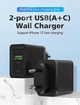 Сетевое зарядное устройство Vention USB Type C + QC4.0 (18-20W) Black (FBBB0-EU) - изображение 2