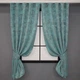Комплект штор коротких VR-Textil Жаккард Sultan YL № 1292ш Бирюзовый 130х170 см 2 шт (35-0074) - изображение 1