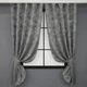 Комплект коротких штор VR-Textil Жаккард Sultan YL № 1212ш Серый 130х170 см 2 шт (35-0072) - изображение 1