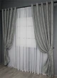 Комплект штор на люверсах VR-Textil Жаккард Sultan YL № 1212ш Серый 150х250 см 2 шт (37-0054) - изображение 3