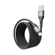 Кабель для зарядки и обмена данными USB YOKI YK-LE17 LED Series USB/Lightning 12W (2.4A/5V) 2m Black - изображение 4