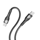Кабель для зарядки и обмена данными USB YOKI YK-EX11 EXTRA Series Type-C to Type-C 60W (3A/20V) 1.2m Black - изображение 6