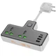 Сітковий підовжувач HOCO AC11A Voyage 2-position expansion socket(1C3A) Black - зображення 2