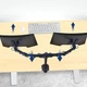 Кріплення для двох моніторів настільний кронштейн 17"-33" UKC Z022 9629 - зображення 7