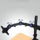 Кріплення для двох моніторів настільний кронштейн 17"-33" UKC Z022 9629 - зображення 8