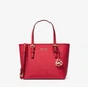 Сумка жіноча Michael Kors Jet Set Travel Extra-Small Saffiano leather Top-zip Tote з довгою ручкою колір виробу червоний фурнітура колір золотистий - зображення 2