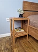 Тумба приліжкова 36х36х50 см з натурального дерева бук покрита олією WoodDecor - зображення 2