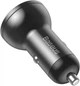 Зарядное устройство в автомобиль Baseus Digital Display Dual USB 4.8A Car Charger 24W Grey (CCBX-0G) - изображение 4