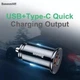Зарядное устройство в автомобиль BASEUS Circular Plastic 30W USB A+Type-C PD3.0 QC4.0 Black (CCALL-YS01) - изображение 6