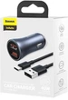 Зарядное устройство в автомобиль Baseus Golden Contactor Pro Dual Quick Charger Car Charger U+U 40W + Cable USB/Type-C 5A 1 м Dark Gray (TZCCJD-A0G) - изображение 13