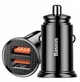 Зарядний пристрій в автомобіль BASEUS Circular Plastic 30W A+A PPS 2USB 5A QC 3.0 Black (CCALL-YD01) - зображення 1