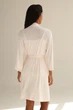 Халат жіночий трикотажний модал з мереживом German Volf Кремовий XS(40) 24091 - зображення 4
