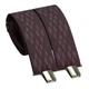 Подтяжки Bow Tie House мужские галстучные Pecan Brown в ромбик 10503L - изображение 1