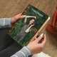 Нотатник з дерев’яною обкладинкою та Вашою фотографією на замовлення, А5, 100 аркушів слонова кістка в клітинку, Світле дерево, WOODPRESENT - зображення 5
