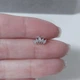 Сережка лабрет для пірсингу вуха, хряща, хелікса DeKolie MK1197-53 сріблястий - зображення 2