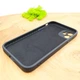 Матовый стеклянный чехол Glass case для iPhone 12 Graphite - изображение 3