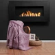 Плед-накидка Eponj Home Buldan Keten - Linen 170*220 mor фиолетовый - изображение 1