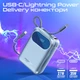 УМБ Promate PowerPod-20 20000 mAh, USB-C/USB-А порт, USB-C/Lightning коннекторы Blue (powerpod-20.blue) - изображение 4