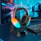 Ігрові навушники з мікрофоном Hocо W109 Plus (2 метри, RGB, об'ємний звук 7.1, USB, дротові, з оголов'ям) - Чорний - зображення 7