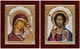 Ікона срібна Ekklesia Вінчальна пара (17,8x21,9 см.) (6687/3WMCO + 6690/3WMCO) - зображення 1