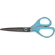 Ножиці Axent Titanium Lite 6406-05-A, 19 см, з прогумованими ручками, сіро-блакитні - изображение 1