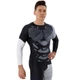 Мужской спортивный комплект рашгард + тайтсы Domino 210-2 размер XL (175-180см) Black-White - изображение 5