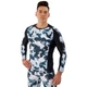 Чоловічий спортивний комплект рашгард + тайтси Domino 210-1 розмір 2XL (180-185см) Grey Camouflage-Black - зображення 3