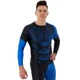 Мужской спортивный комплект рашгард + тайтсы Domino 210-3 размер L (170-175см) Black-Blue - изображение 3