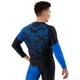 Мужской спортивный комплект рашгард + тайтсы Domino 210-3 размер L (170-175см) Black-Blue - изображение 7