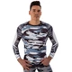 Мужской спортивный комплект рашгард + тайтсы Domino 210-16 размер L (170-175см) Grey Camouflage-Black - изображение 5