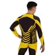 Мужской спортивный комплект рашгард + тайтсы Domino 210-19 размер L (170-175см) Black-Yellow - изображение 5