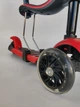 Самокат беговел детский трехколесный Scooter Horned 0332 с родительской ручкой Red-Black - изображение 2