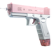 Водяной пистолет электрический аккумуляторный Water Gun Glock Розовый - изображение 4