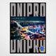 Плакат-постер на стену с патриотическим принтом "Карта города Днепр Украина. Map of Dnipro Ukraine" ПЛ000851(A4) - изображение 2