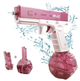 Водяний пістолет електричний акумуляторний Water Gun Glock Рожевий - зображення 1