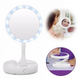 Настольное зеркало для макияжа My Fold Away Mirror Складное с LED подсветкой круглое Белое 6NH53VU62U - изображение 5