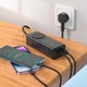 Удлинитель сетевой Hoco NS4 USB/Type-C 65W 3A PD/QC 4000W Черный - изображение 6