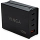 Зарядное устройство Vinga GaN 100W PD+QC 3C1A ports 1.2m Wired Charger (VCPCH100CB) (198455) - изображение 1