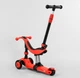 Самокат-велобег 3в1 Best Scooter BS-71899. 3 PU колеса с подсветкой, сидение, амортизаторы, родительская ручка - изображение 4