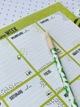 Планнинг-еженедельник Figasse Настольный планнинг на неделю Weekly Planner А4 Зеленый (ПН0001) - изображение 2