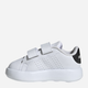 Tenisówki dziecięce dla dziewczynki na rzepy adidas Advantage Cf I ID5284 23.5 Białe (4066765025500) - obraz 3