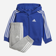 Komplet sportowy chłopięcy (bluza + spodnie) adidas I 3S Fz Fl Jog IB4763 98 Niebieski/Szary (4066762269099) - obraz 1