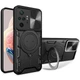 Ударопрочный чехол Bracket case with Magnetic для Xiaomi Redmi Note 10 Pro / 10 Pro Max Black Без бренда - изображение 1