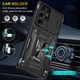 Удароміцний чохол Camshield Army Ring Samsung Galaxy S24 Ultra Чорний / Black Без бренду - зображення 3