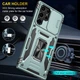 Ударопрочный чехол Camshield Army Ring для Samsung Galaxy S24 Ultra Зеленый / Light Green Без бренда - изображение 5