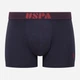 Набор трусов-боксеров мужских US Polo Assn 80521 L 3 шт Темно-синий/Бордовый/Серый Меланж (8680557421095) - изображение 4