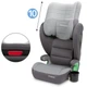 Детское автокресло Kidwell WestonS I-Size ISOFIX Dark grey бустер для детей ростом 100-150 см, широкое автокресло с изоффиксом автокресло бустер детское Isofix для авто от 15 до 36 кг - изображение 7